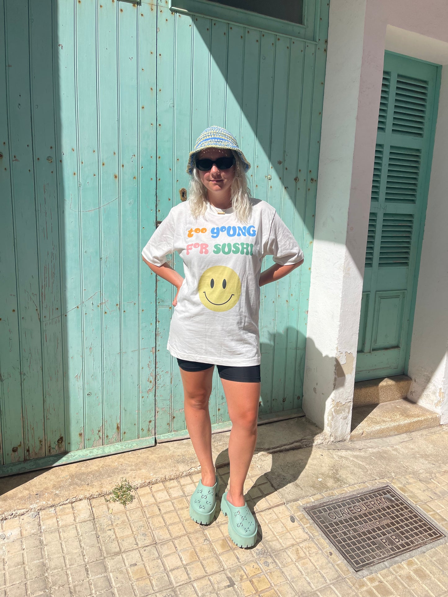 Unisex Oversized Smiley Tee
