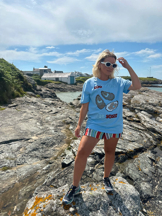 Oyster Azul Tee
