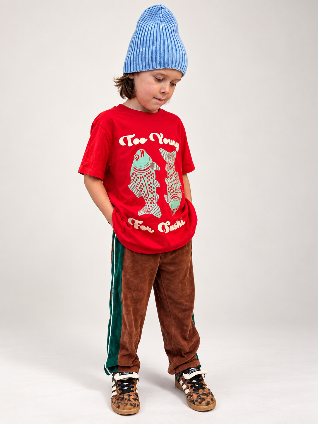 Koinobori Kids Tee in Red