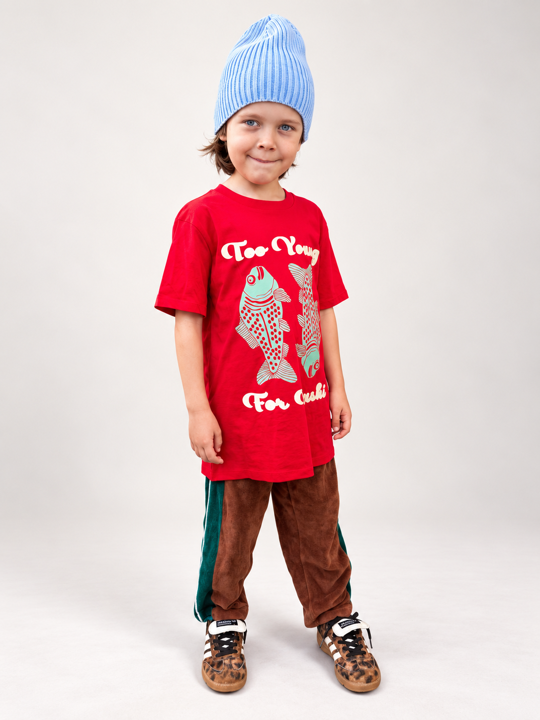 Koinobori Kids Tee in Red