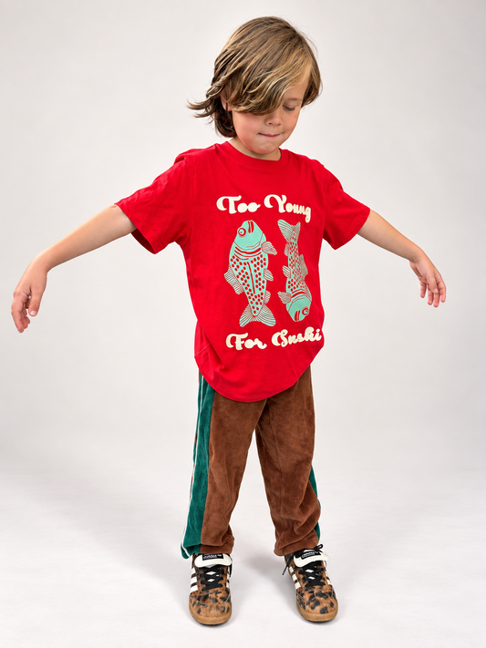 Koinobori Kids Tee in Red